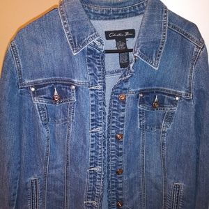 Plus size jean jacket